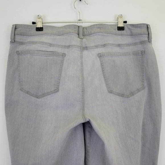 NYDJ Sheri Slim Straight Ankle Double Button Jean in Gale Gray - Picture 6 of 14